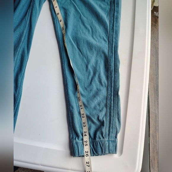 Athleta Farallón Jogger Pants Women's Teal Lace Up Cotton sz M. - Picture 13 of 17